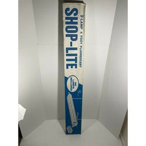 Vintage Liteway Corporation 2-Lamp 4 Foot Fluorescent Shop-Lite SL 240 K New Old